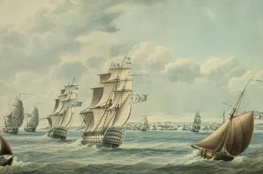 Brytyjskie statki blokujące Cadiz w 1797, 1797 (wc na papierze)